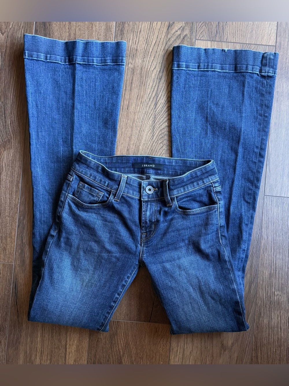 J Brand Lovestory Women's Dark Blue Flare Jeans